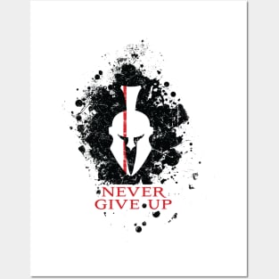 Never Give Up Posters and Art